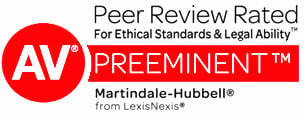 Peer Review Rated For Ethical Standards & Legal Ability | AV Preeminent | Martindale-Hubbell from LexisNexis